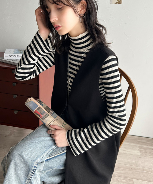 classicalelf 「classicalelf」 ベスト LARGE モカ レディース - 画像 (5)