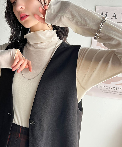 classicalelf 「classicalelf」 ベスト LARGE モカ レディース - 画像 (7)