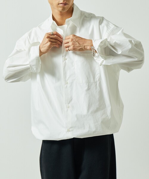 FREAK'S STORE 「FREAK'S STORE」 長袖シャツ MEDIUM ホワイト メンズ