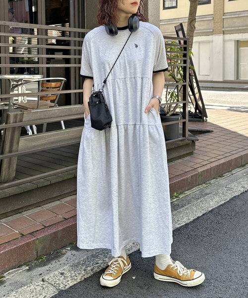U.S. POLO ASSN. 「U.S. ASSN.」 半袖ワンピース FREE ネイビー レディース - 画像 (7)