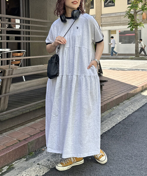 U.S. POLO ASSN. 「U.S. ASSN.」 半袖ワンピース FREE ネイビー レディース - 画像 (9)