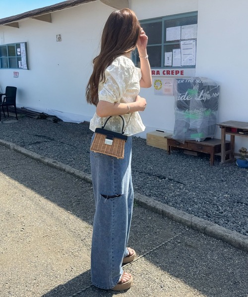 classicalelf 「classicalelf」 半袖ブラウス X-LARGE ブラック レディース - 画像 (4)