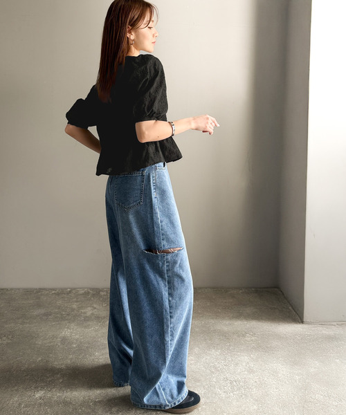 classicalelf 「classicalelf」 半袖ブラウス X-LARGE ブラック レディース - 画像 (8)