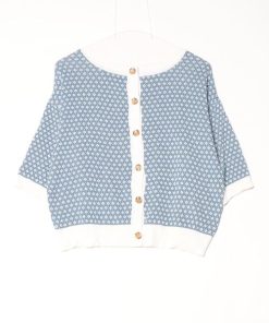 classicalelf 「classicalelf」 ニットカーディガン L ブルー レディース