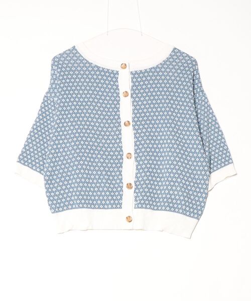 classicalelf 「classicalelf」 ニットカーディガン L ブルー レディース