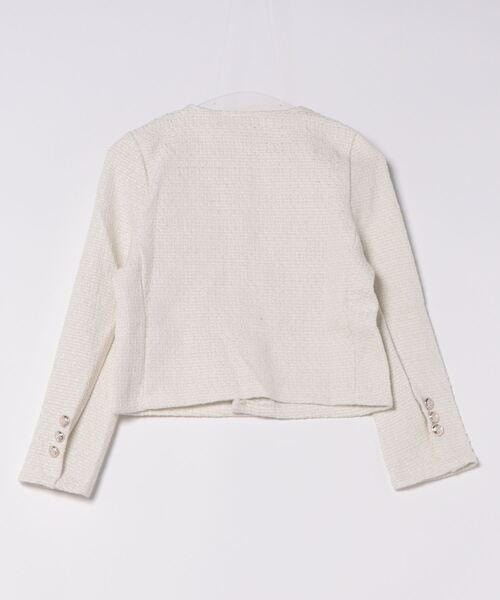 「Ritzy」 ノーカラージャケット L ホワイト レディース - 画像 (2)