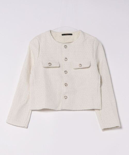 「Ritzy」 ノーカラージャケット L ホワイト レディース - 画像 (5)