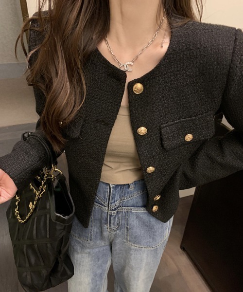 「Ritzy」 ノーカラージャケット L ホワイト レディース - 画像 (6)