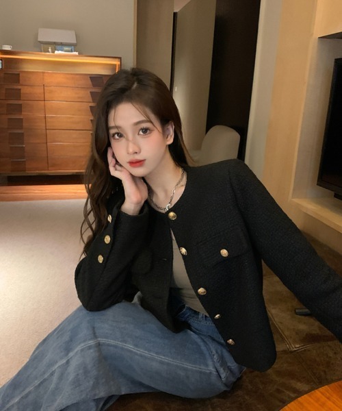 「Ritzy」 ノーカラージャケット L ホワイト レディース - 画像 (7)