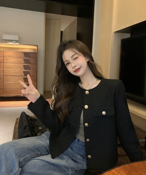 「Ritzy」 ノーカラージャケット L ホワイト レディース - 画像 (8)