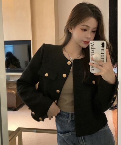 「Ritzy」 ノーカラージャケット L ホワイト レディース - 画像 (9)