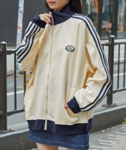 MONO-MART 「MONO-MART」 ジャージブルゾン FREE アイボリー レディース