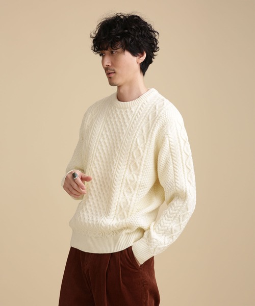 NANO universe 「NANO universe」 長袖ニット L グレー メンズ - 画像 (8)