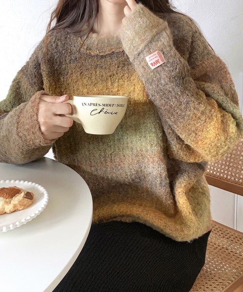 Java 「Java」 長袖ニット LARGE ブラック メンズ - 画像 (3)