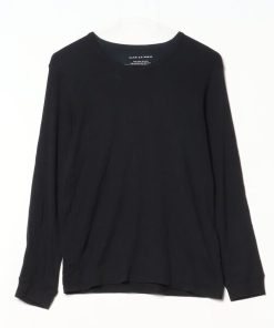 NANO universe 「NANO universe」 長袖Tシャツ S ブラック メンズ