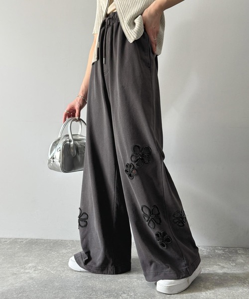 classicalelf 「classicalelf」 イージーパンツ SMALL チャコール レディース