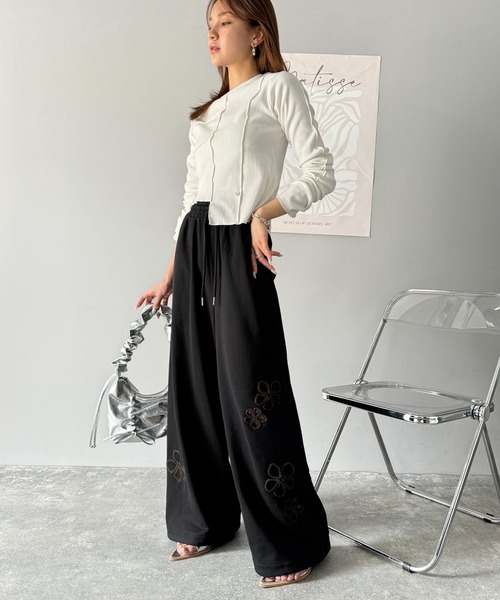 classicalelf 「classicalelf」 イージーパンツ SMALL チャコール レディース - 画像 (2)