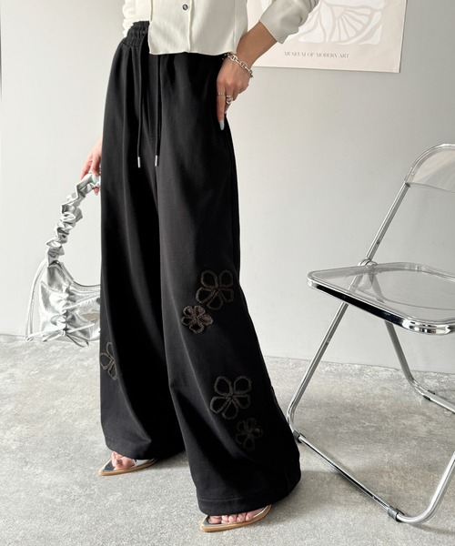 classicalelf 「classicalelf」 イージーパンツ SMALL チャコール レディース - 画像 (3)