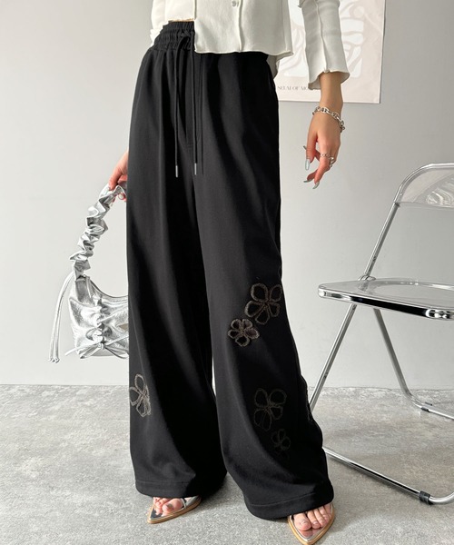 classicalelf 「classicalelf」 イージーパンツ SMALL チャコール レディース - 画像 (4)