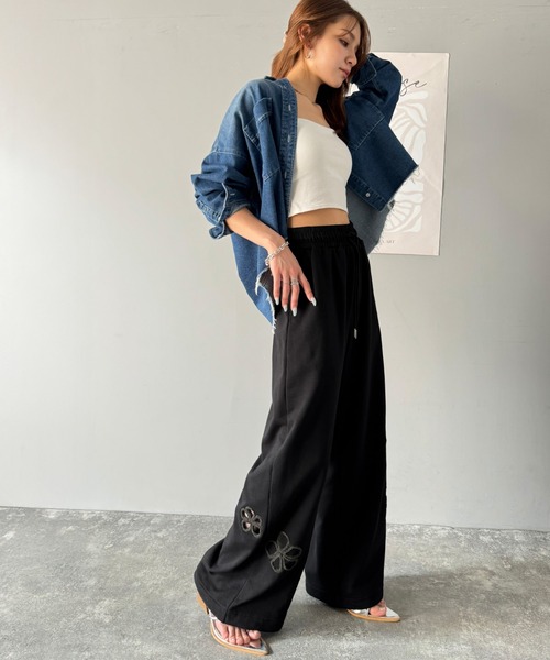 classicalelf 「classicalelf」 イージーパンツ SMALL チャコール レディース - 画像 (8)