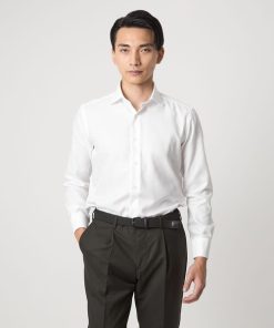 green label relaxing シャツ MADE BY HITOYOSHI フレンチツイル ワイドカラー ドレスシャツ メンズ