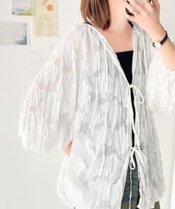 classicalelf 「classicalelf」 長袖ブラウス X-LARGE オフホワイト レディース