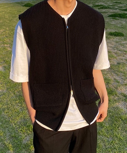 Ressaca 「Ressaca」 ニットベスト X-LARGE ブラック メンズ