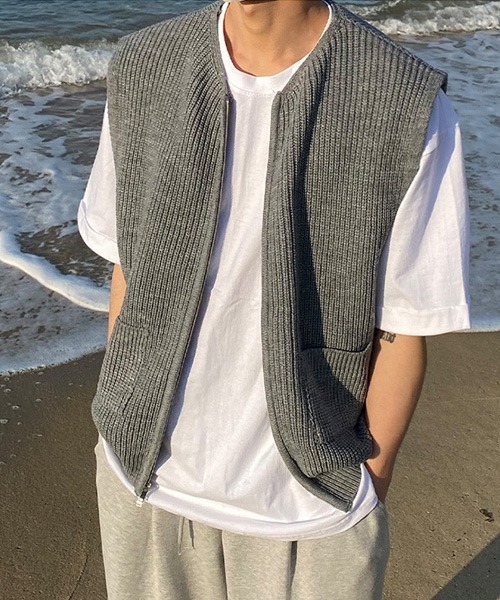 Ressaca 「Ressaca」 ニットベスト X-LARGE ブラック メンズ - 画像 (2)