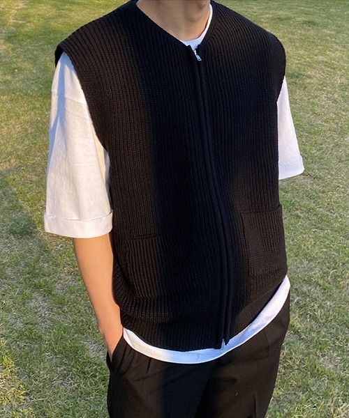 Ressaca 「Ressaca」 ニットベスト X-LARGE ブラック メンズ - 画像 (4)