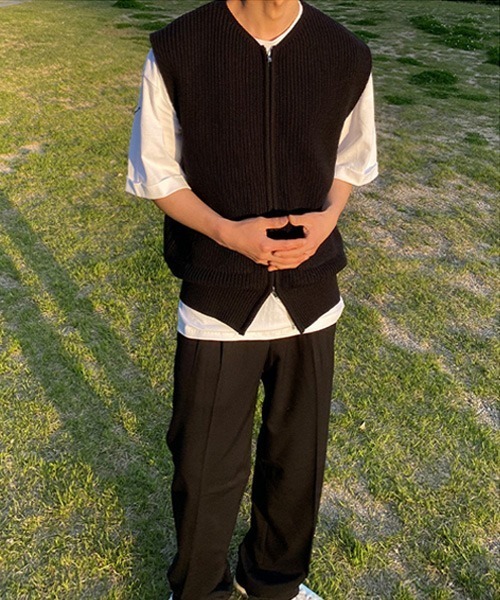 Ressaca 「Ressaca」 ニットベスト X-LARGE ブラック メンズ - 画像 (6)