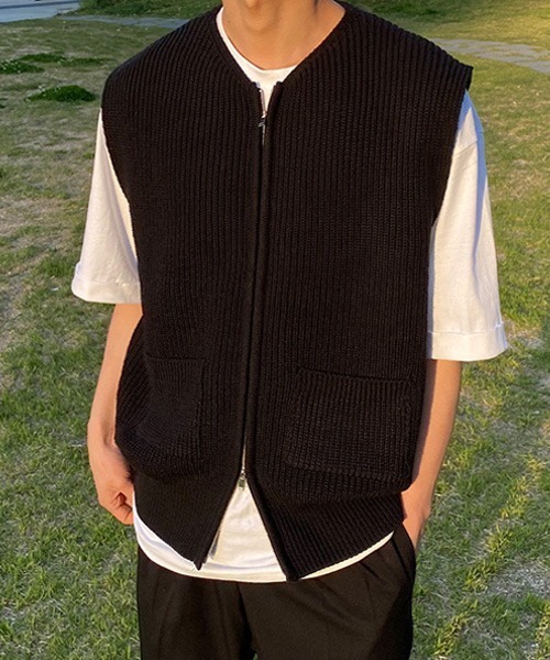 Ressaca 「Ressaca」 ニットベスト X-LARGE ブラック メンズ - 画像 (8)