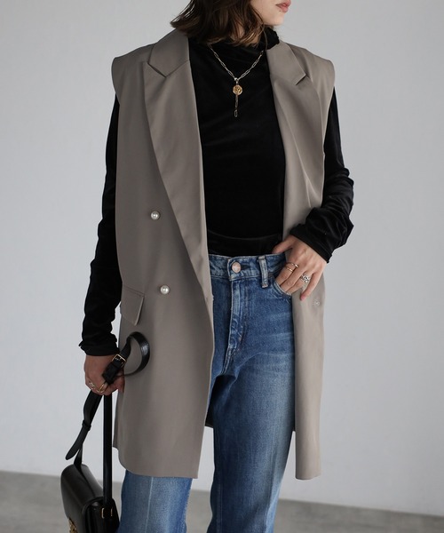 Bonjour Sagan 「Bonjour Sagan」 ベスト FREE グレイッシュベージュ レディース