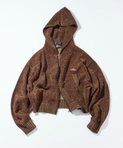 FREAK'S STORE ニット セーター NAUTICA/ノーティカ モールニット ジップアップフーディー レディース