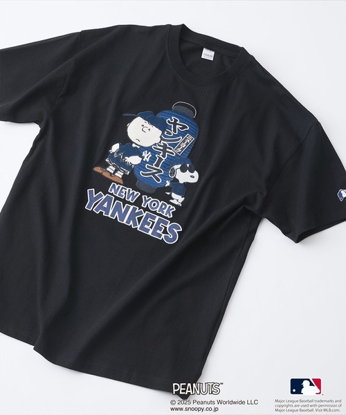 MLB tシャツ 「PEANUTS×MLB」オリジナルデザイン 和柄Tシャツ ドジャース ヤンキース カブス スーベニア メンズ レディース - 画像 (6)