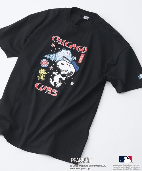 MLB tシャツ 「PEANUTS×MLB」オリジナルデザイン 和柄Tシャツ ドジャース ヤンキース カブス スーベニア メンズ レディース - 画像 (7)