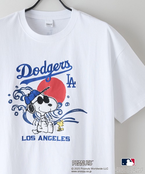 MLB tシャツ 「PEANUTS×MLB」オリジナルデザイン 和柄Tシャツ ドジャース ヤンキース カブス スーベニア メンズ レディース - 画像 (9)