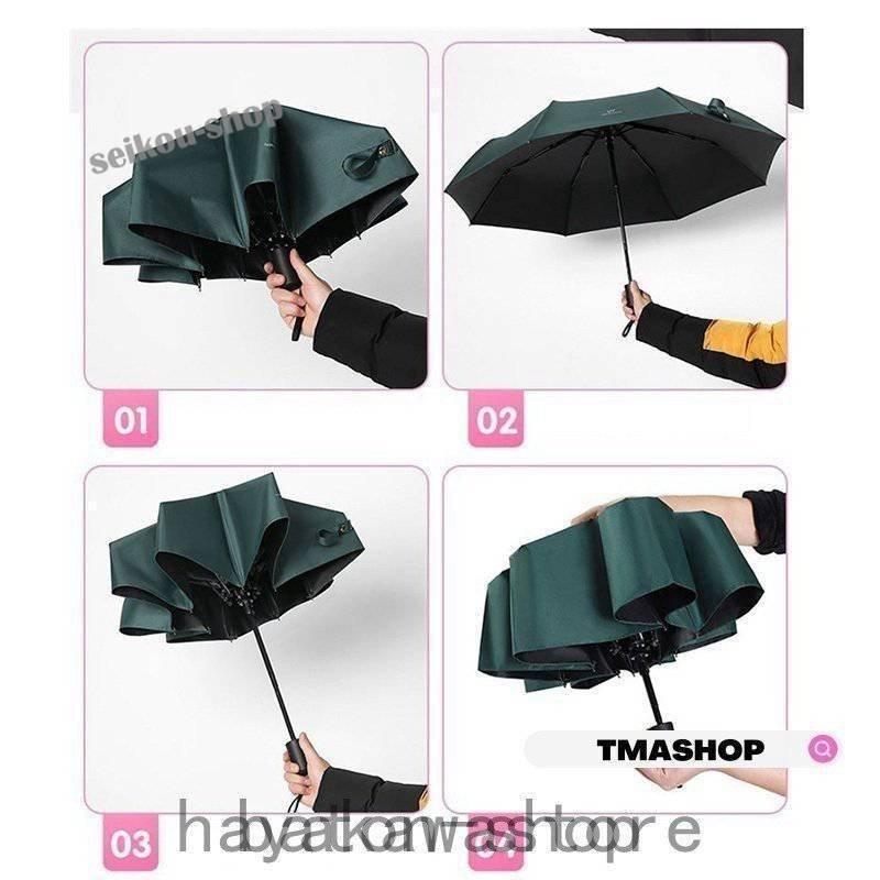 折りたたみ傘 雨傘 晴雨兼用 折り畳み傘 傘 ワンタッチ 自動開閉/手動開閉式 撥水加工 日傘 メンズ レディース 梅雨対策 8本骨 大きいサイズ - 画像 (9)