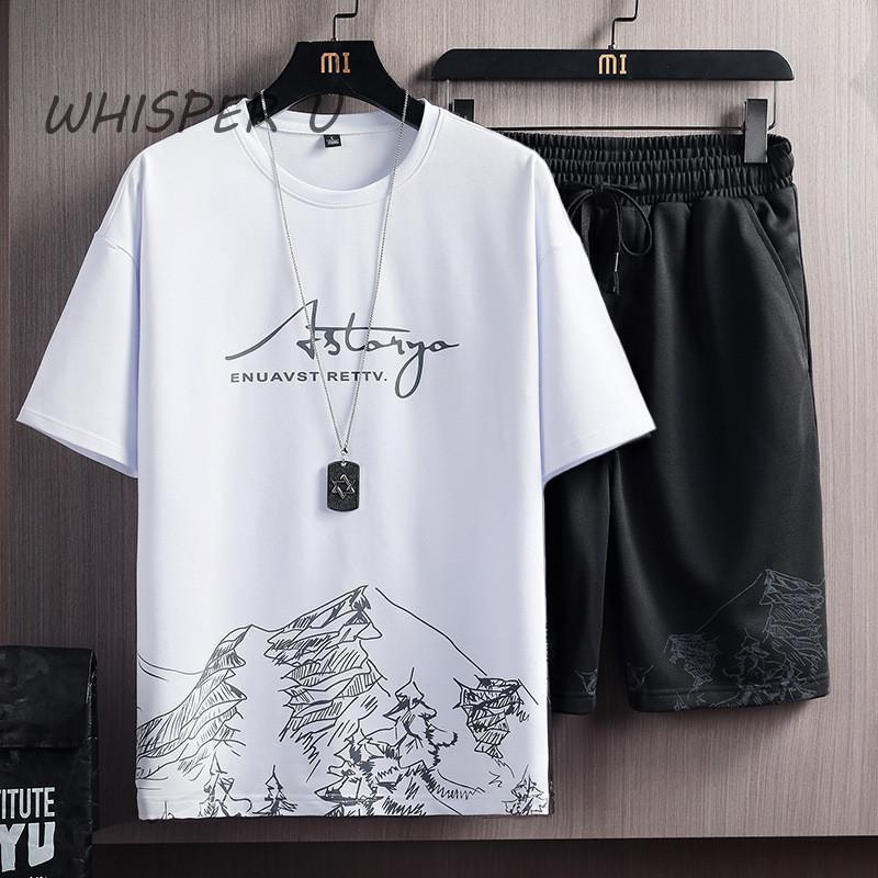 セットアップ メンズ 上下セット Tシャツ ハーフパンツ ショートパンツ 夏 大きいサイズ 半袖 運動着 部屋着 ルームウェア スウェット