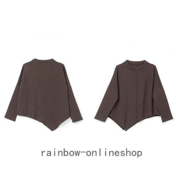 レディースセットアップスパンツ秋冬30代40代50代無地上下セットきれいめファッションゆったり通勤OLママ大きいサイズ - 画像 (9)