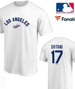 MLB Fanatics(ファナティクス) ML01-24AS-0002 LA Dodgers Name&Number #17 OHTANI Tee『 大谷翔平 Tシャツ 』Crew-Neck Tee Color:WHITE(ホワイト)