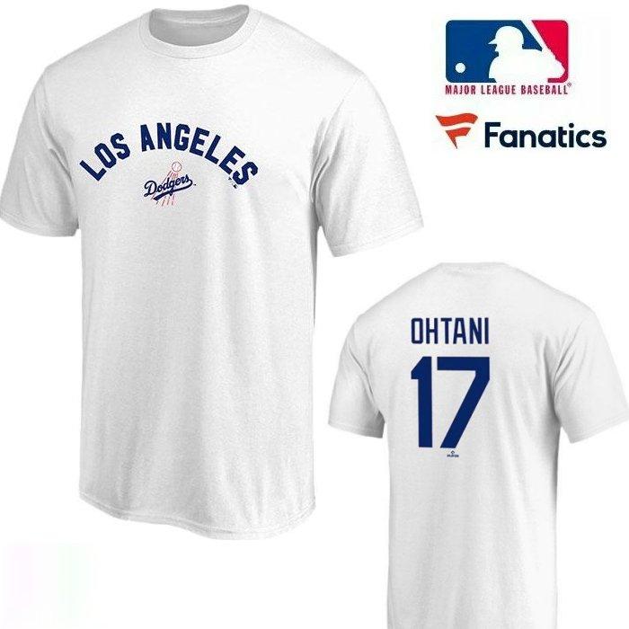 MLB Fanatics(ファナティクス) ML01-24AS-0002 LA Dodgers Name&Number #17 OHTANI Tee『 大谷翔平 Tシャツ 』Crew-Neck Tee Color:WHITE(ホワイト)