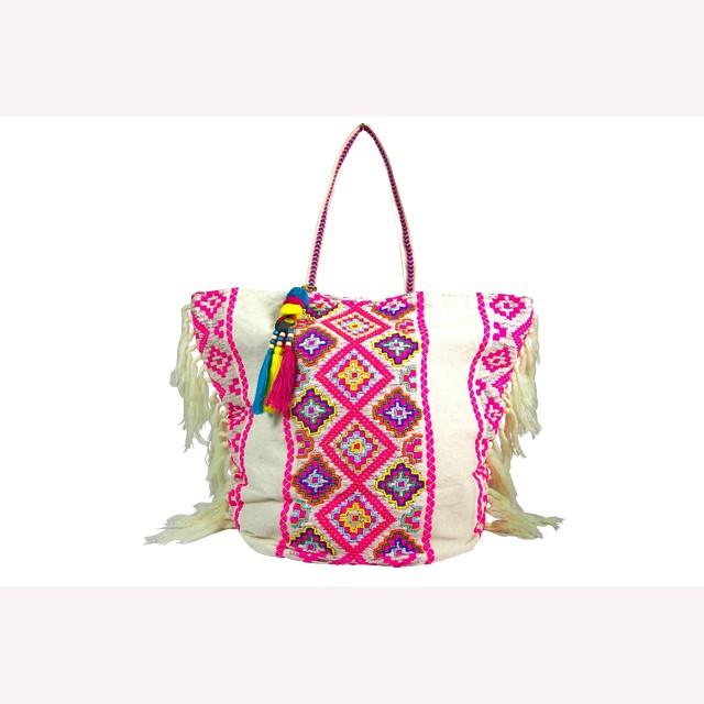 AnneCoquine トートバッグ アンコキーヌ Anne Coquine メンズ レディース (L.A.セレクト) フリンジ 2255-0105 L.A. ロス インド マンダラ プレゼント ギフト ラッピング