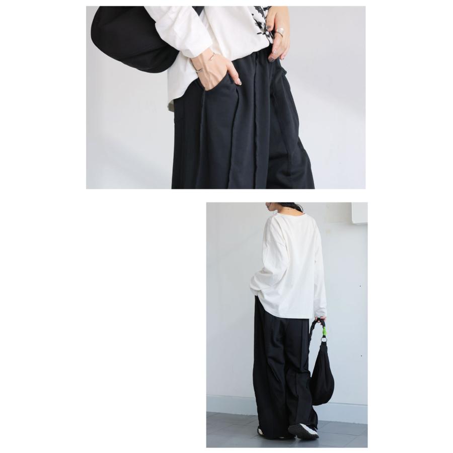 antiqua 裏毛 ワイドパンツ レディース ロング アウトシーム 送料無料・メール便不可 - 画像 (7)