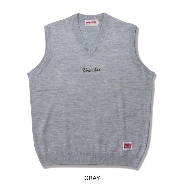 ANIMALIA SALE セール アニマリア ベスト KNIT VEST メンズ ニットベスト - 画像 (4)