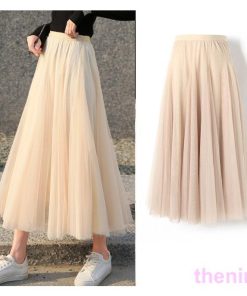 ロング スカート レディース  裏地付き 配色 パステル ボトムス マキシ丈 フレア チュール