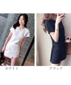 セットアップ レディース 40代 夏 きれいめ 半袖 上下セット 無地 シフォン 大きいサイズ 通勤 OL 韓国風 オシャレ ゆったり 2色