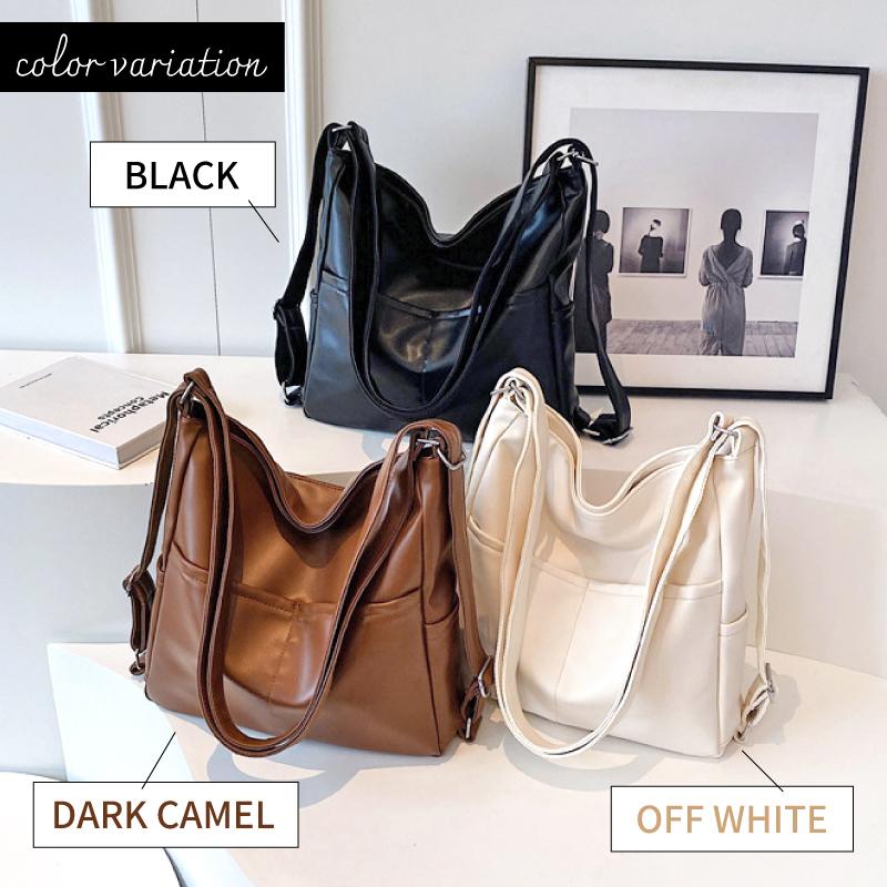 ショルダーバッグ レディース A4 軽量 薄型 大きめ リュックサック 2WAY 40代 50代 大容量 通勤 おしゃれ - 画像 (8)