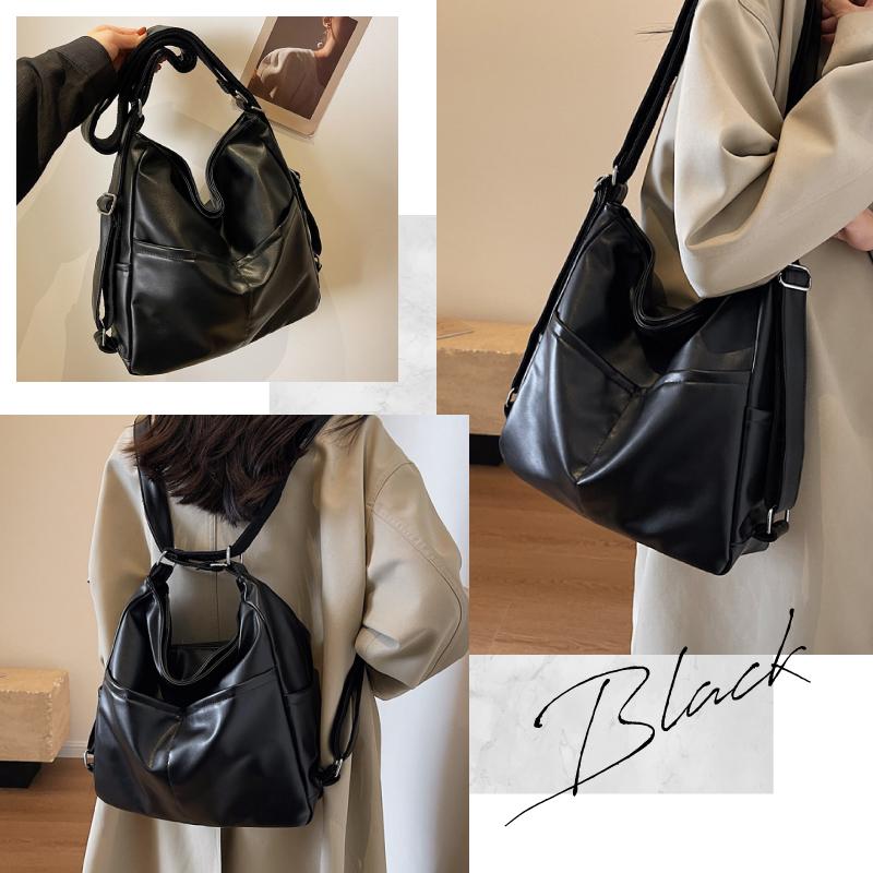 ショルダーバッグ レディース A4 軽量 薄型 大きめ リュックサック 2WAY 40代 50代 大容量 通勤 おしゃれ - 画像 (3)