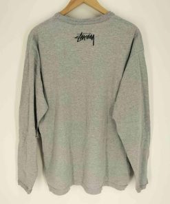 STUSSY Stussy(ステューシー) ボーンスカル サングラス ロゴ L/S Tシャツ メンズ import:L 中古 古着 1008