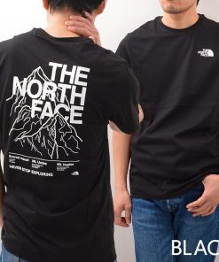 THE NORTH FACE 【並行輸入品】THE Tシャツ メンズ 半袖Tシャツ ノースフェイス NF0A7Z9K バックプリント ハーフドーム MEN'S SS MOUNTAIN OUTLINE TEE
